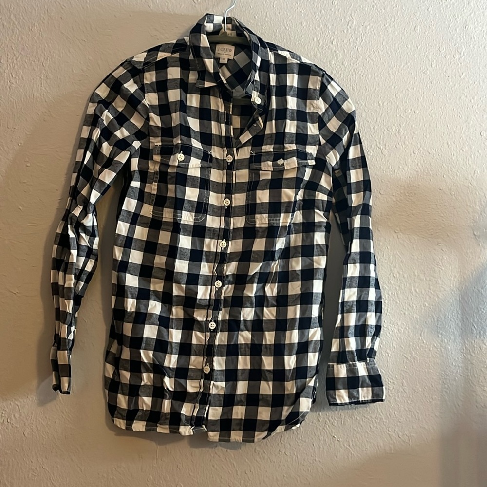 J Crew button down flannel.